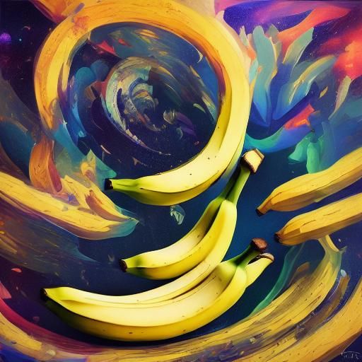 Cosmic Banana: A Holographic Astral Illustration