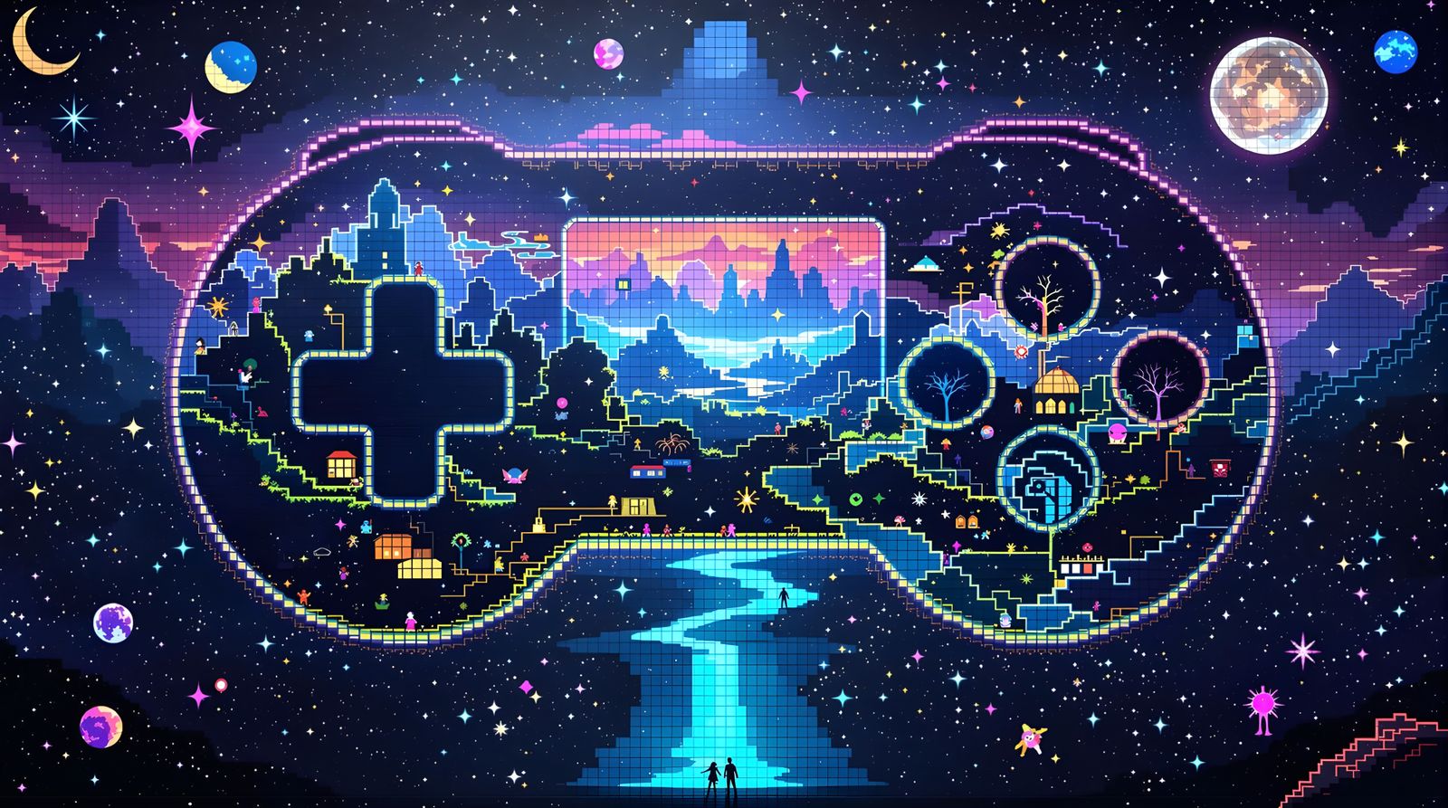 Ethereal 8-Bit Console Transcends Pixelated Forms