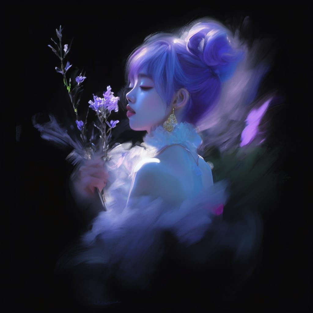 Functional UI in Airbrush Art Style with Kawaii Flair