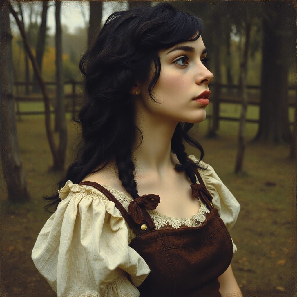 Emotional Embrace Inspired by Early 20th Century Art