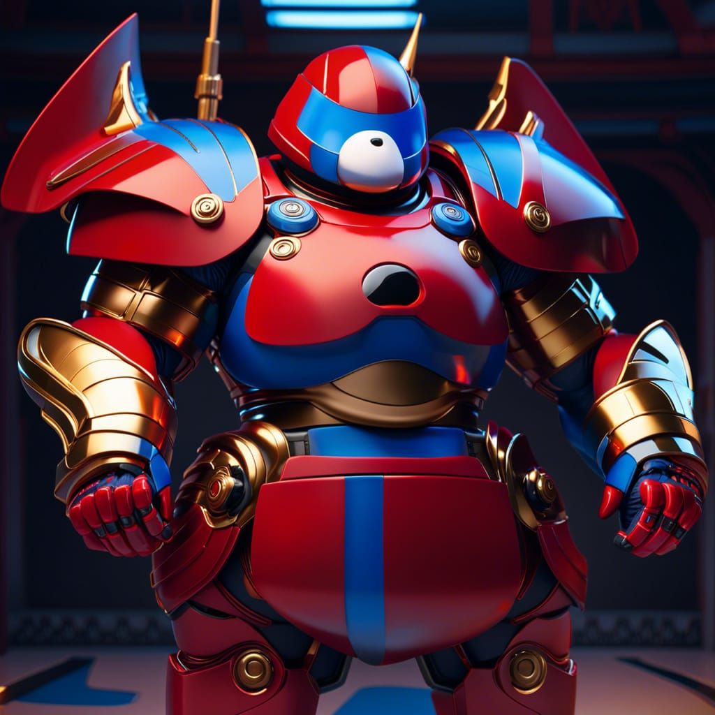 Baymax in Japanese Ninja Armor: Fantasy Album Cover