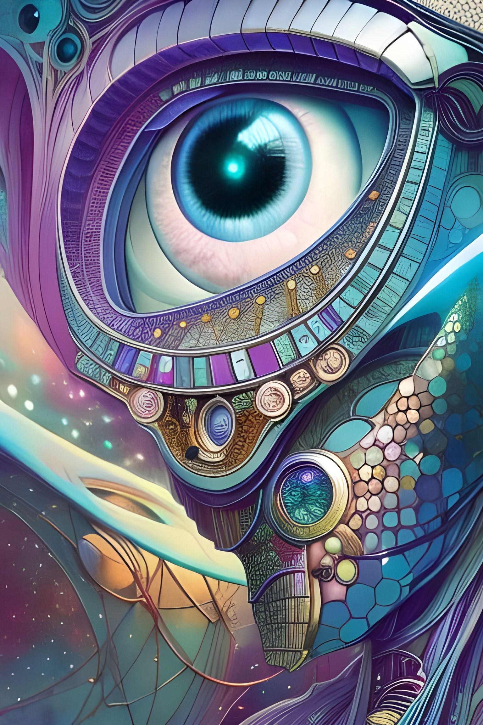 Retrofuturistic Mechanical Eye Masterpiece in Hyperdetailed ...
