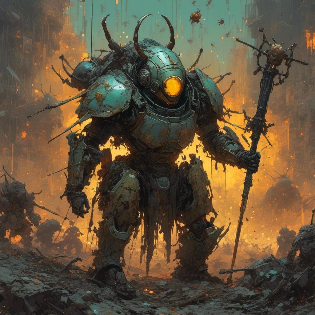 Beetle Knight Victorious on Magical Battlefield