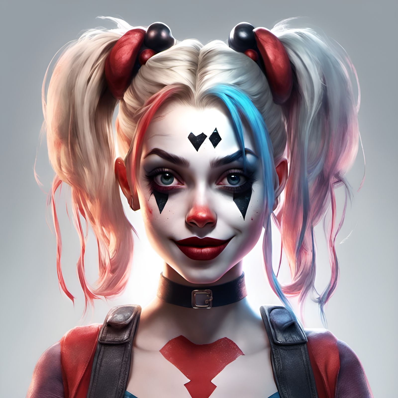Harley Quinn: Gorgeous Digital Art Portrait