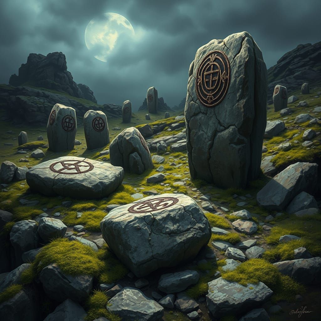 Ethereal Landscapes of Baltic Mythology: Perkūnas Stones in ...