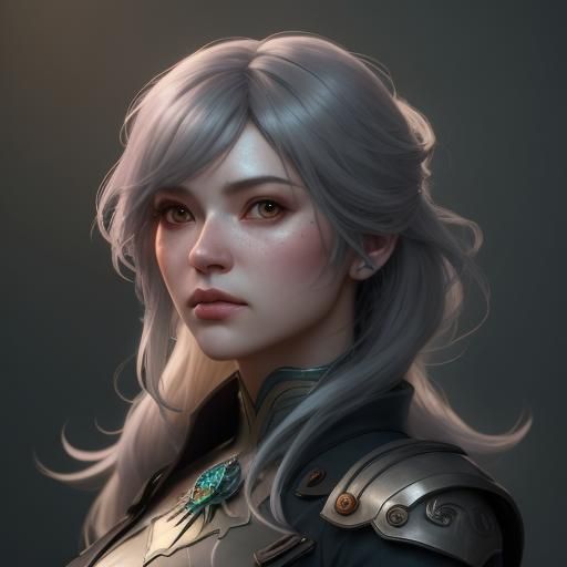 Cute Kawaii Doll Portrait in Soft Lighting