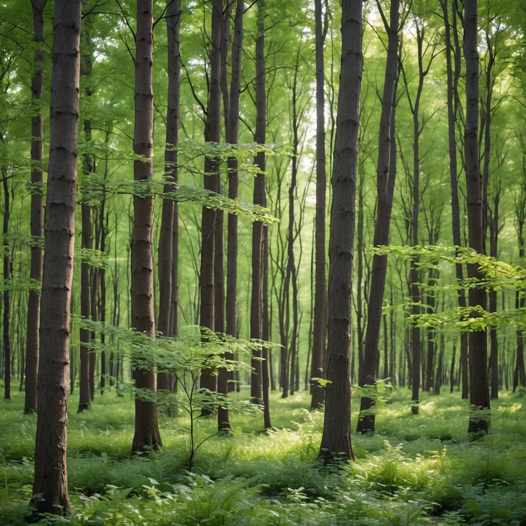 Lush Summer Forest Photography with Bokeh