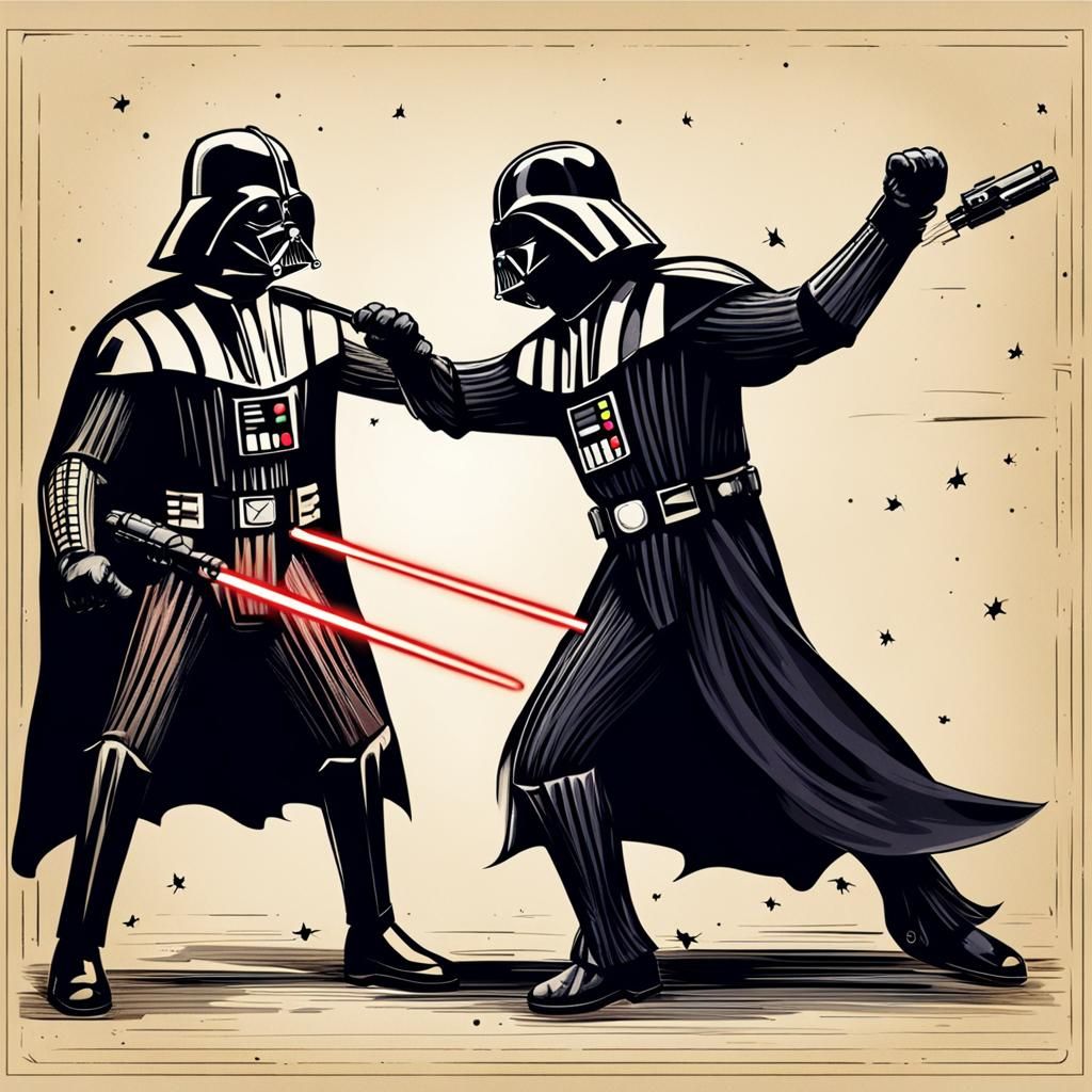 Dog Versus Darth Vader: A Playful Showdown