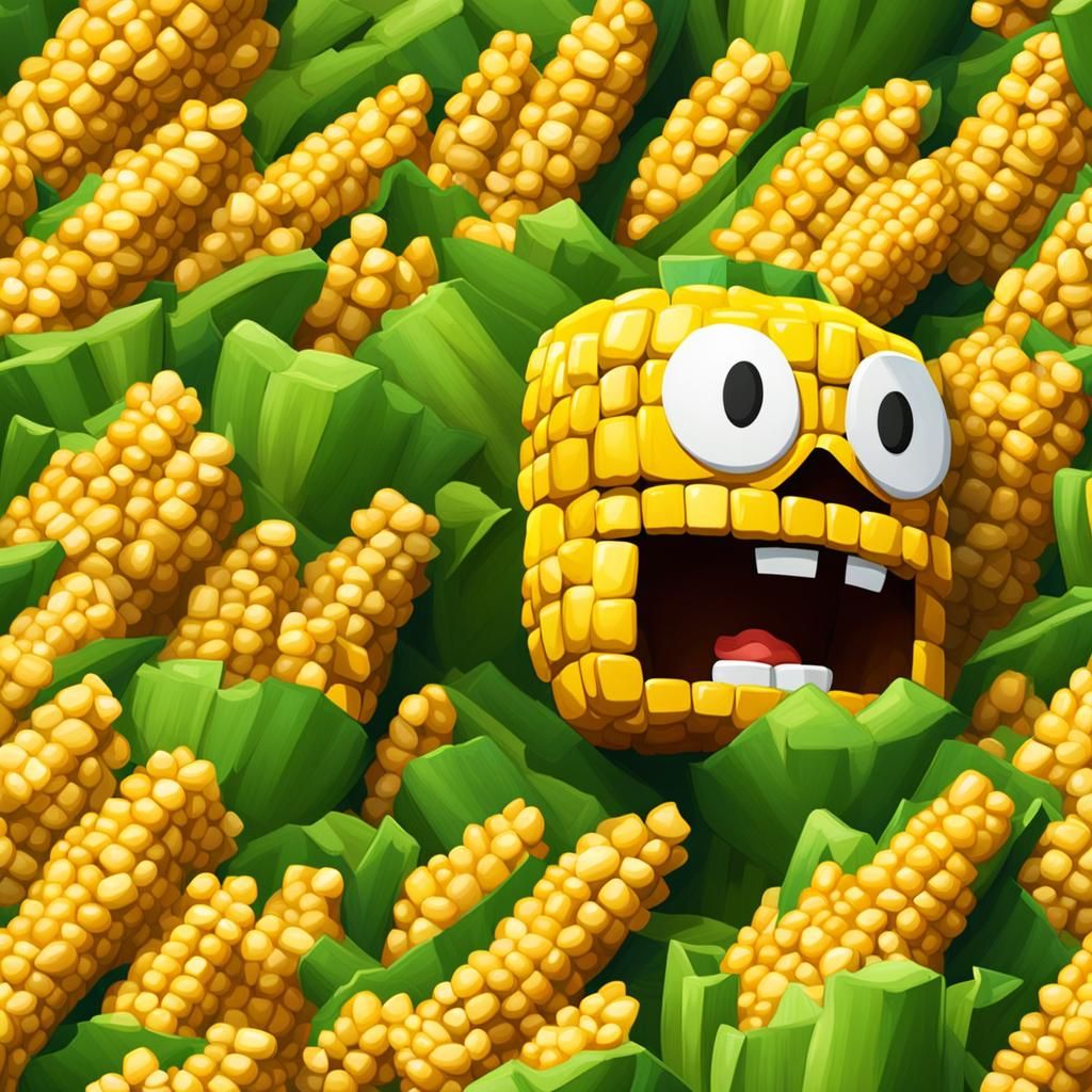 Brawl Stars Character Made of Corn