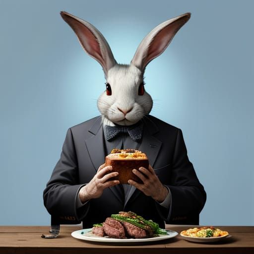 Surreal Alien Market in the Style of Magritte and El Greco