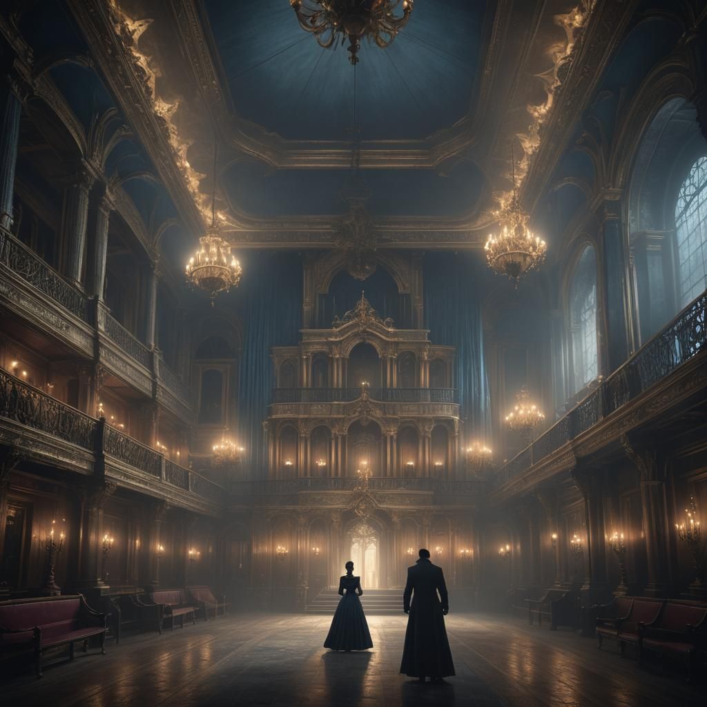 Phantom in Gothic Opera House Concept Art