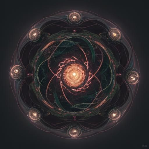 Rotospiral: Mutated Plant in a Fantastical Digital Painting