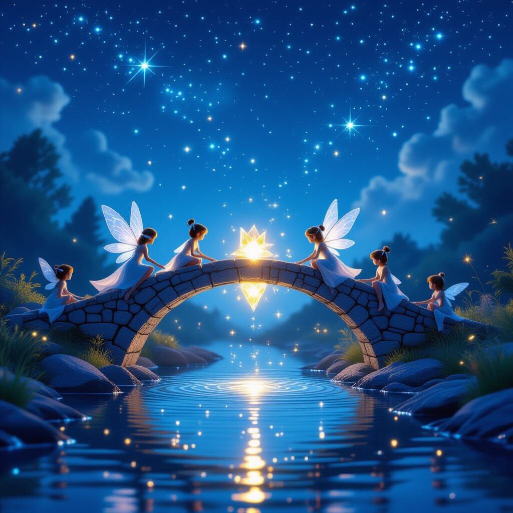 Fairies and Star-Beasts Repair Crystal Bridge in Cosmic Nigh...