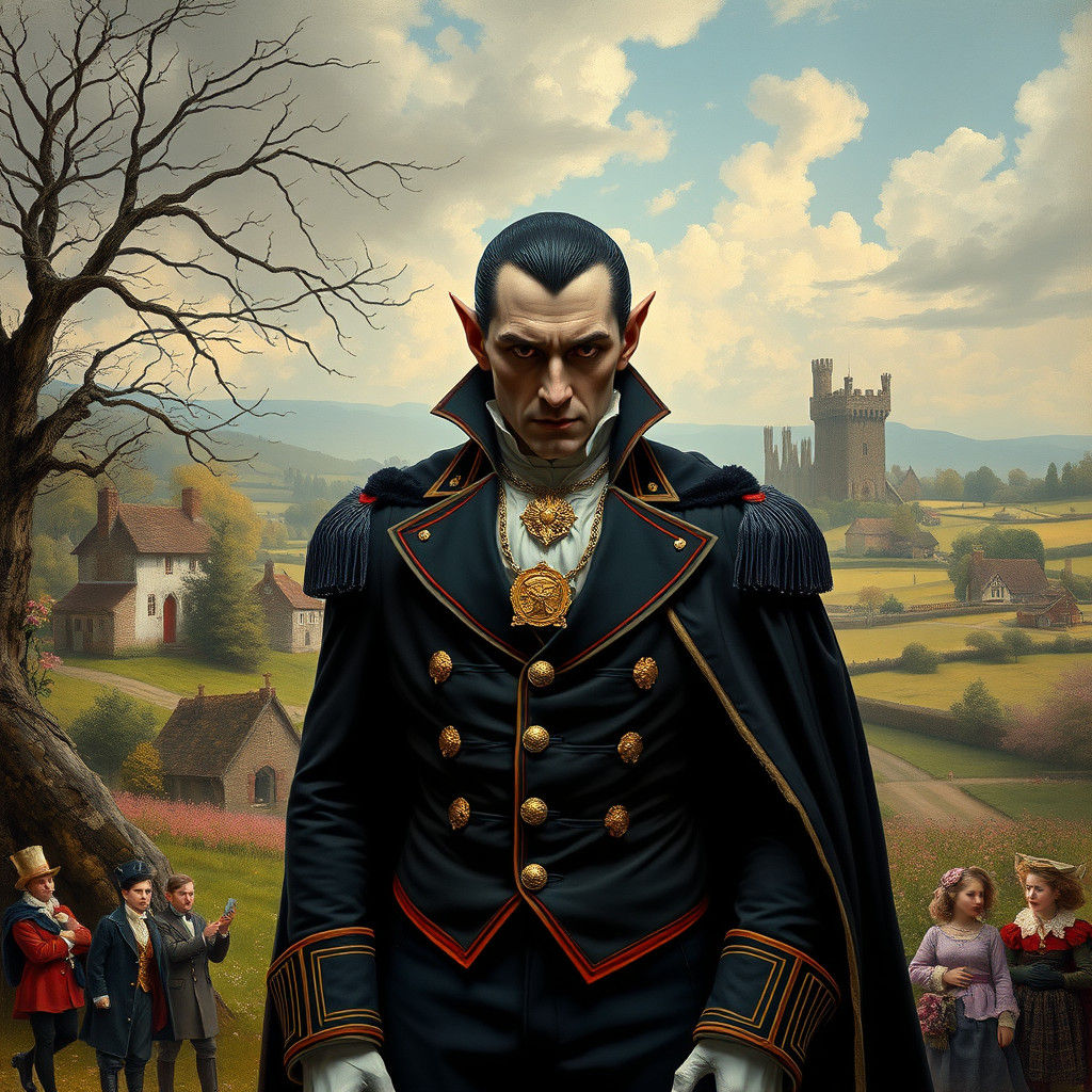 Vampire Imperial Umpire in Surreal Landscape