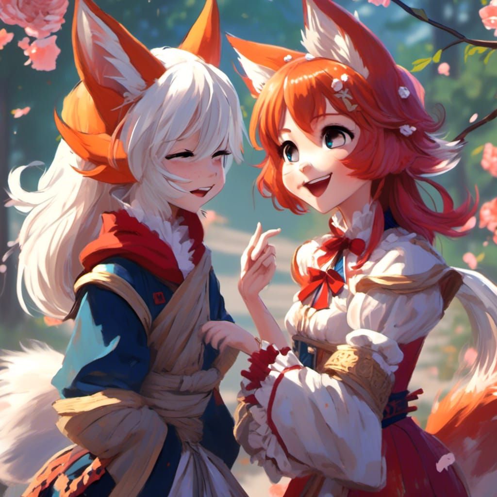 Kitsune's Prank: Anime-Style Mischief