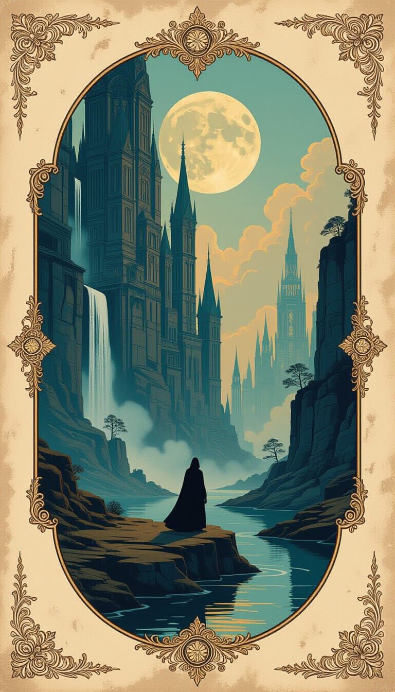 Ethereal Dreamscape with Ornate Embellishments