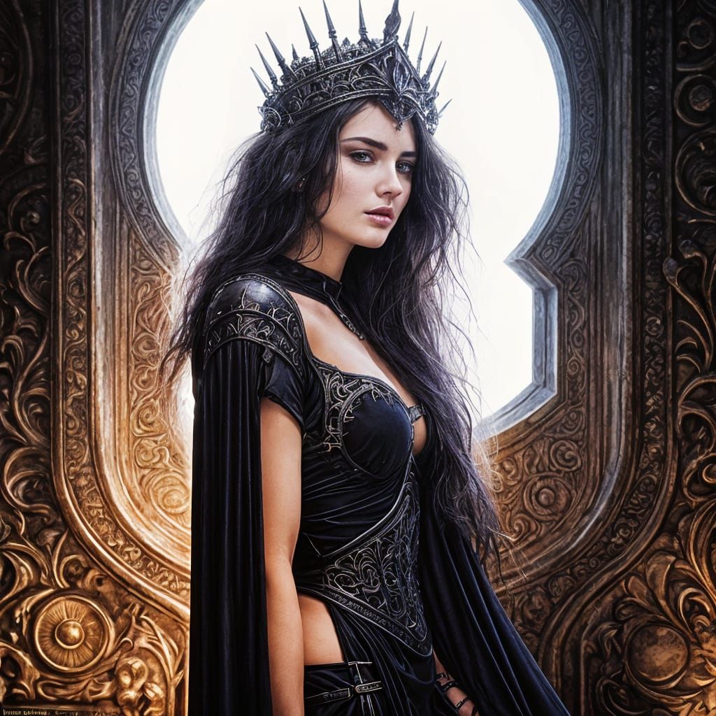 Sensual Wizard Portrait in a Medieval Castle