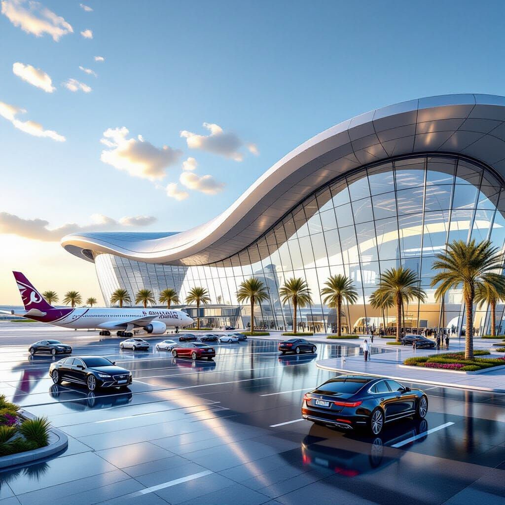 Hamad Airport, Doha: Futuristic Middle Eastern Architecture