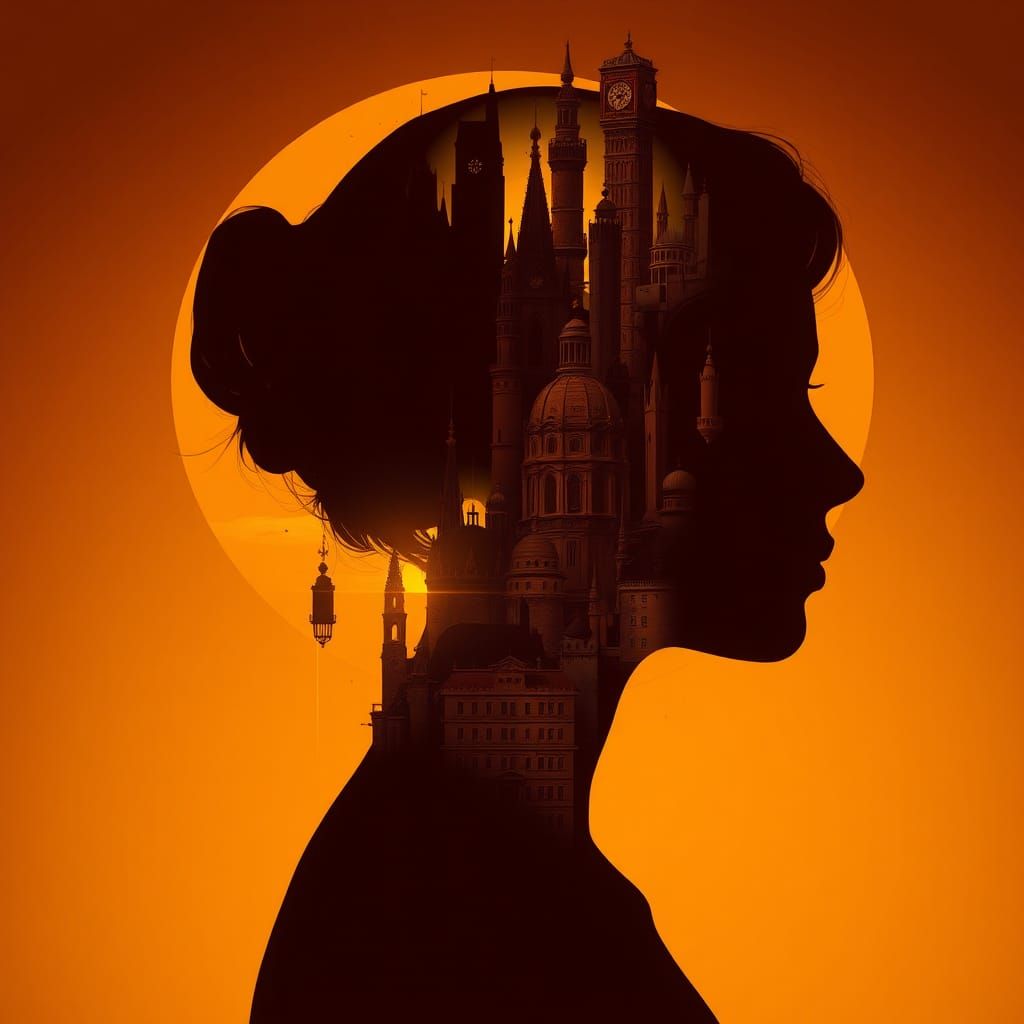 Cityscape Silhouette: Fantasy Concept Art