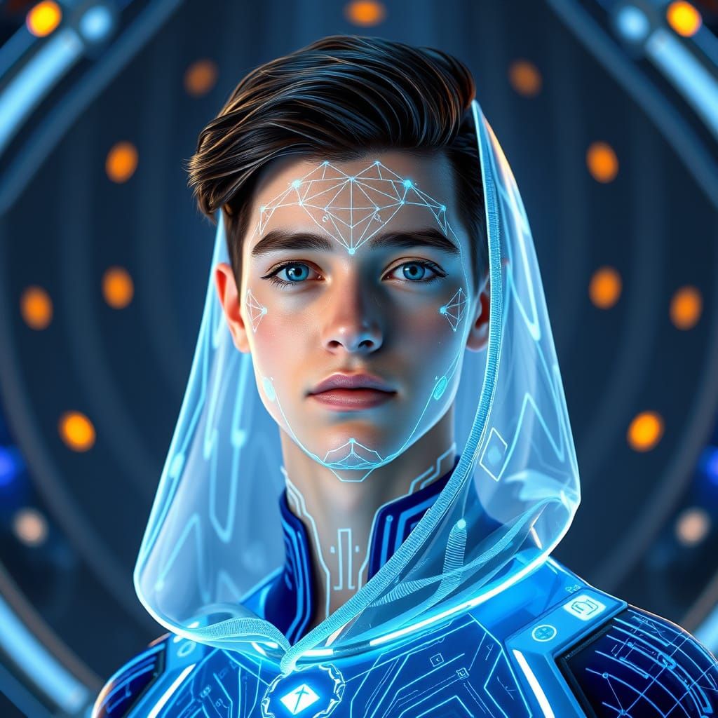 Holographic Teenager in Cathedral of Light