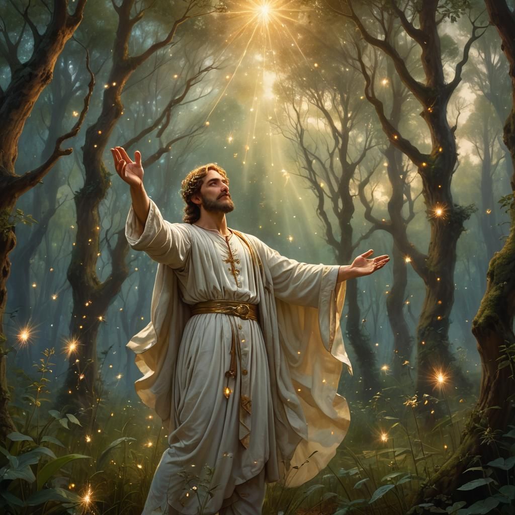 Kundalini Awakening in Magical Forest Glade