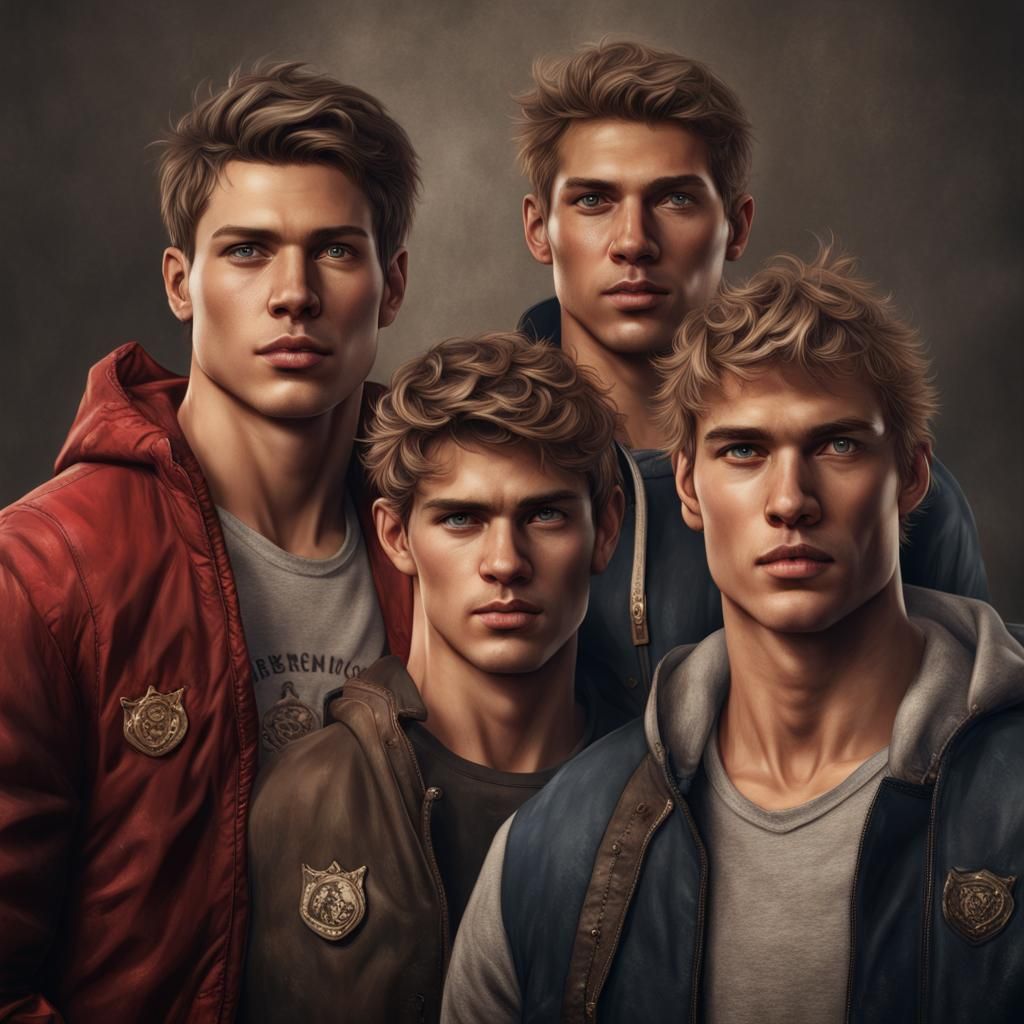 Abercrombie & Fitch Cover: Gooner Faces in Detailed Painting