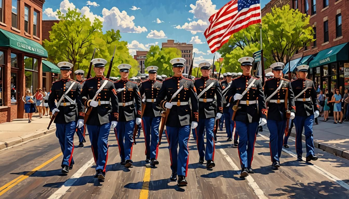 US Marines Military Drill in Colorado