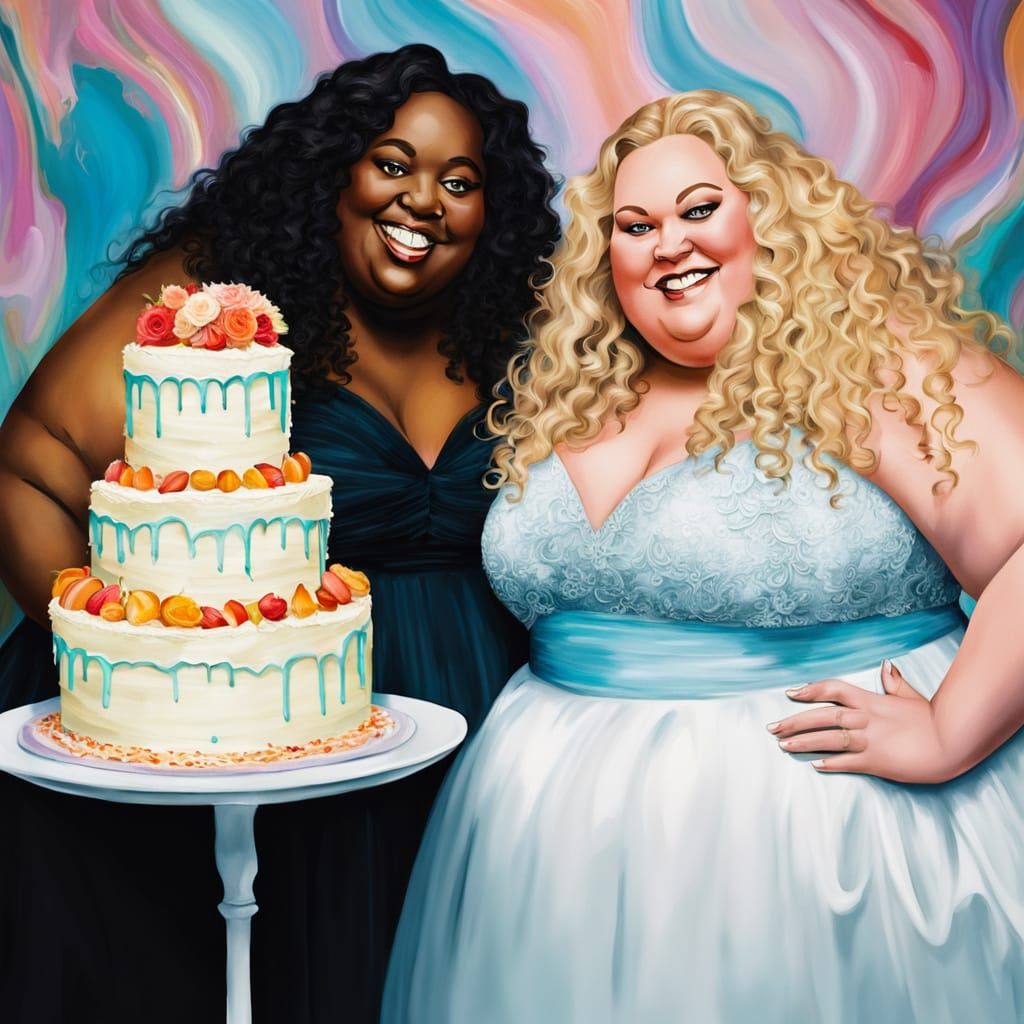 Celebrating Love: Diverse Couple Delights in Joyful Wedding ...