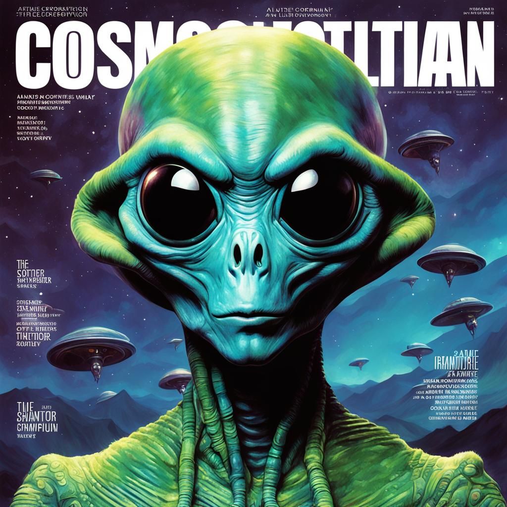 Alien Takeover: Cosmopolitan Magazine Cover Art