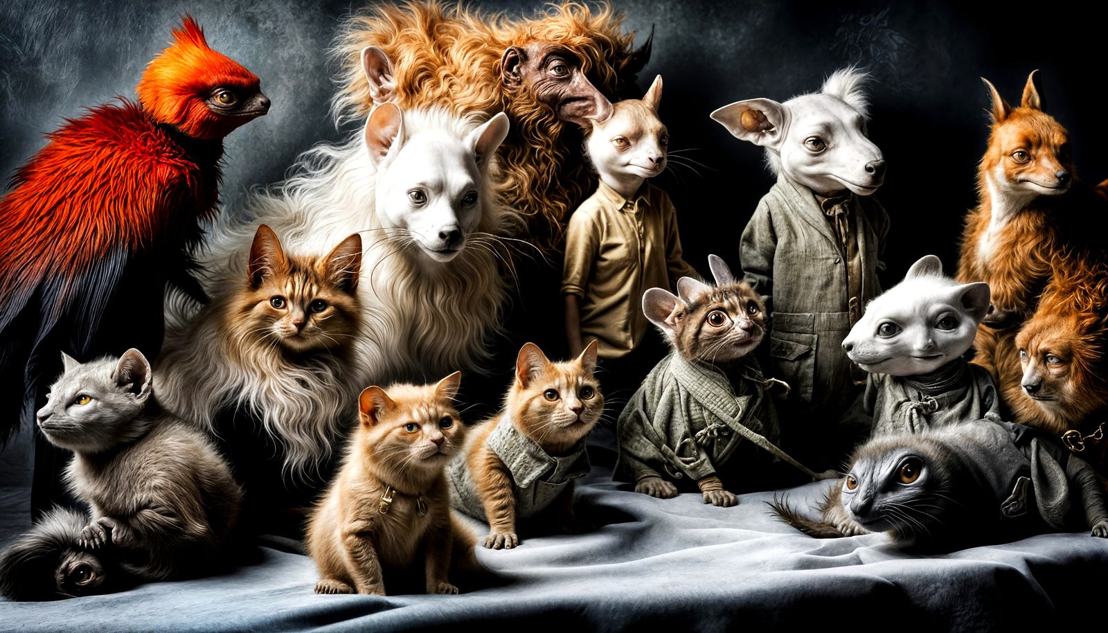 group of Smalls - milling around