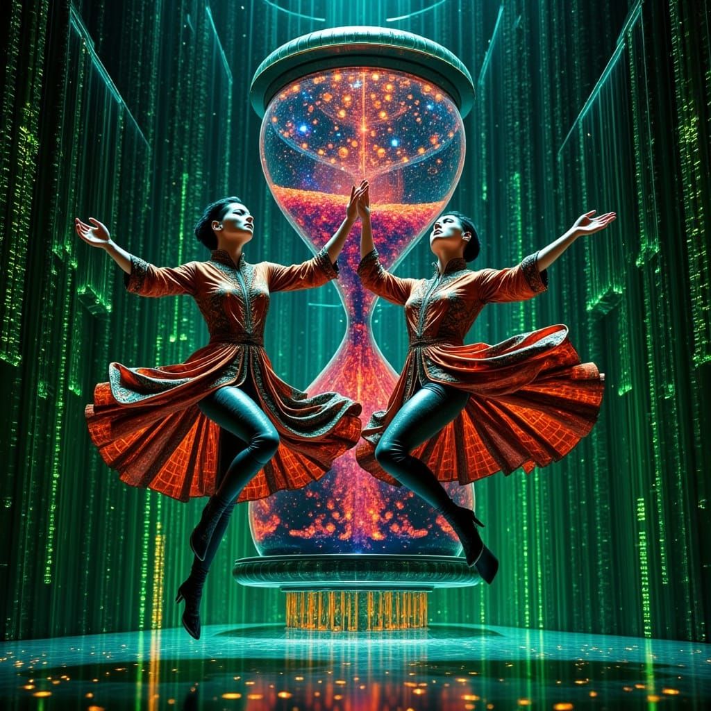 Cyberpunk Opera Scene in Abstract Reality