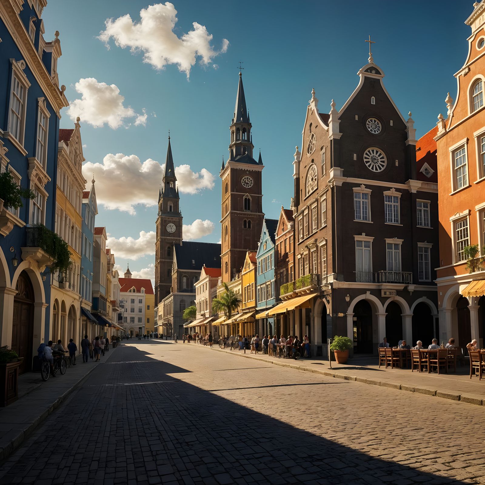 Willemstad Cathedral, Curacao: Digital Matte Painting