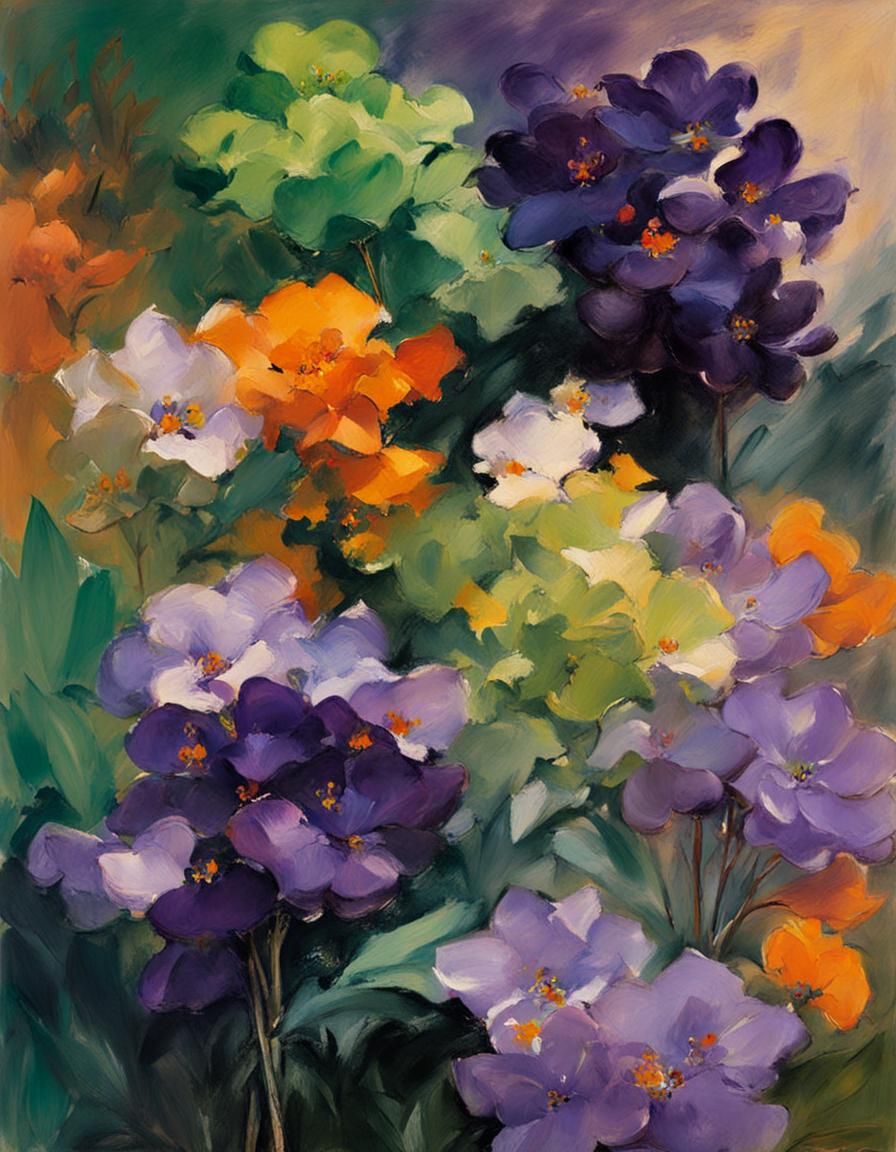 Twilight Scene in Oil Painting Style