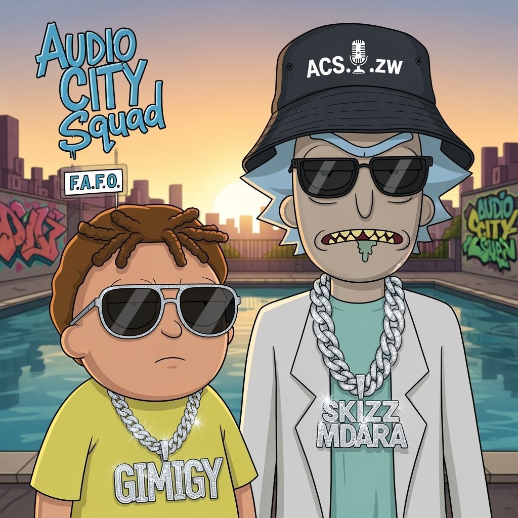 Rick and Morty Hip-Hop Album Cover Art