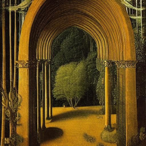 Vampire Fairy in Renaissance Oil Painting