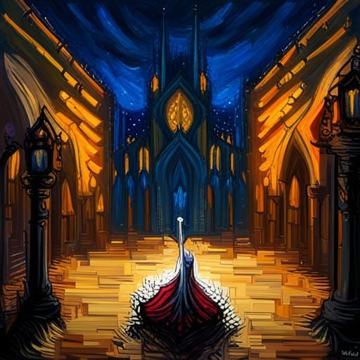 Video Game Mashup in Expressionist Oil Painting