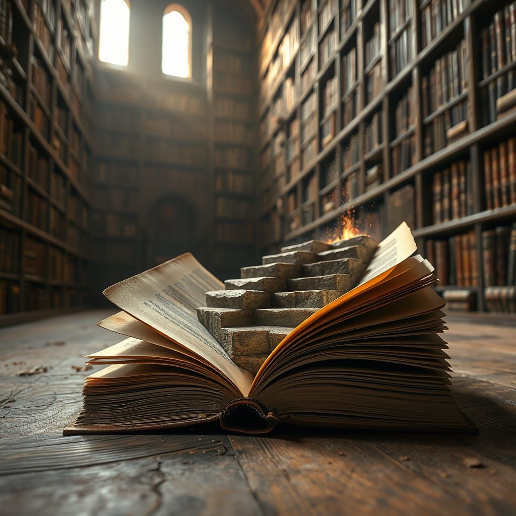 Optical Illusion: Book Portal to Underground Kingdom