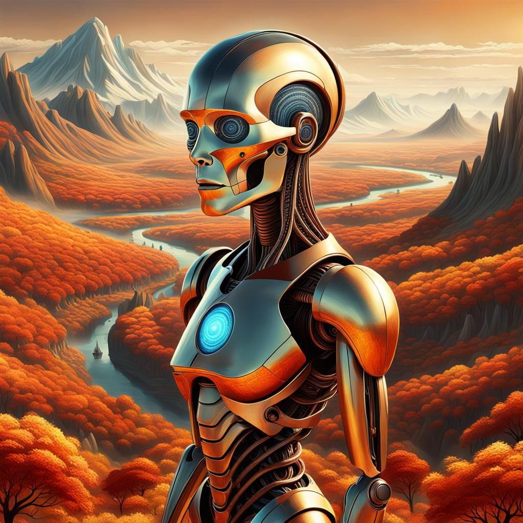 Surreal Autumn Landscape: Biometric Imagineer