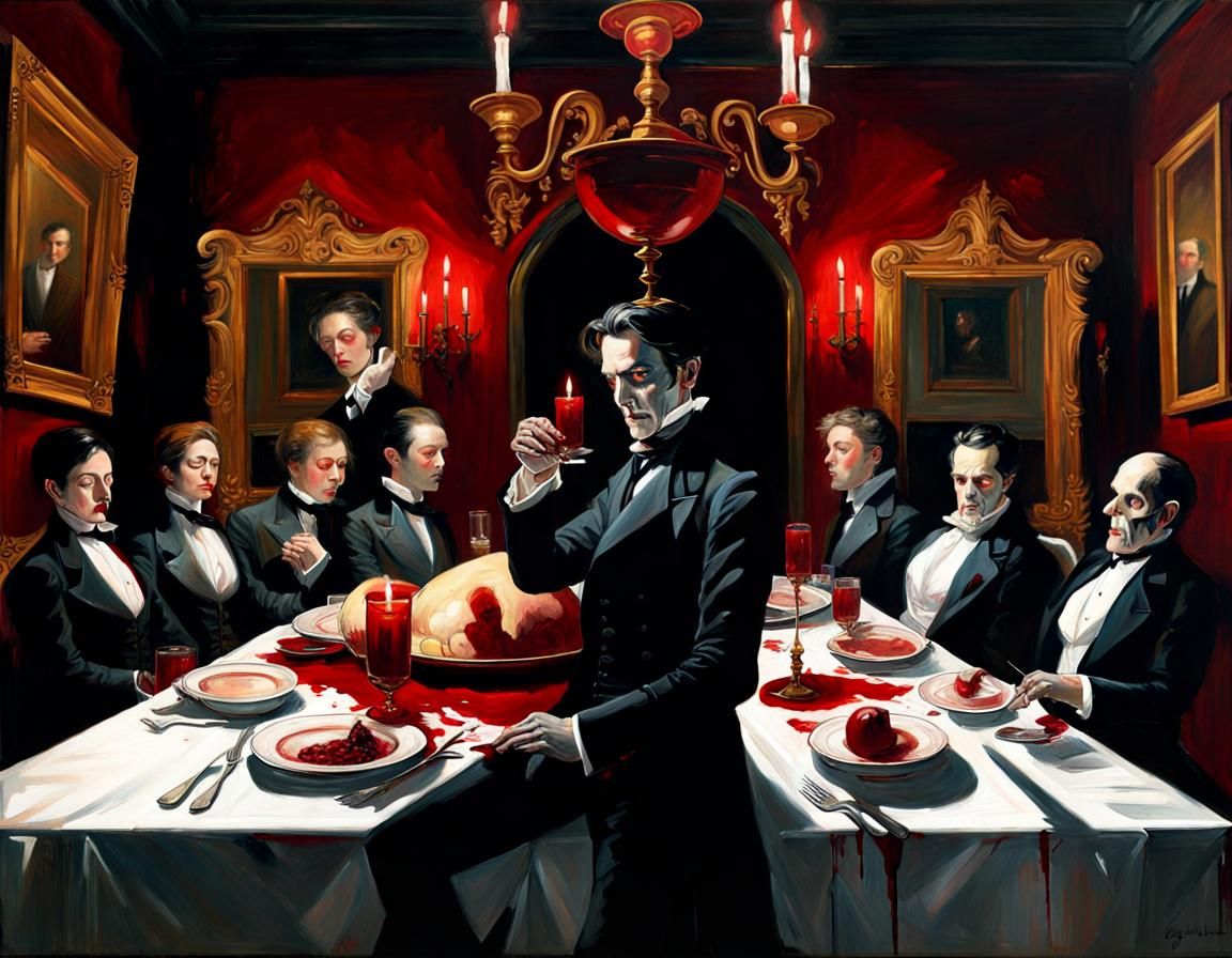 Decadent Victorian Dinner in Vanitas Style