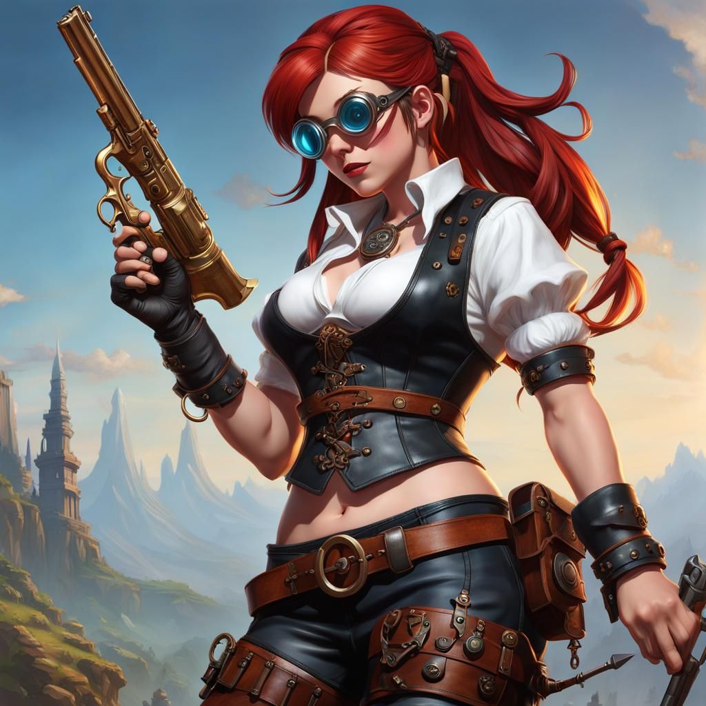 Steampunk Gnome Artificer in Workshop