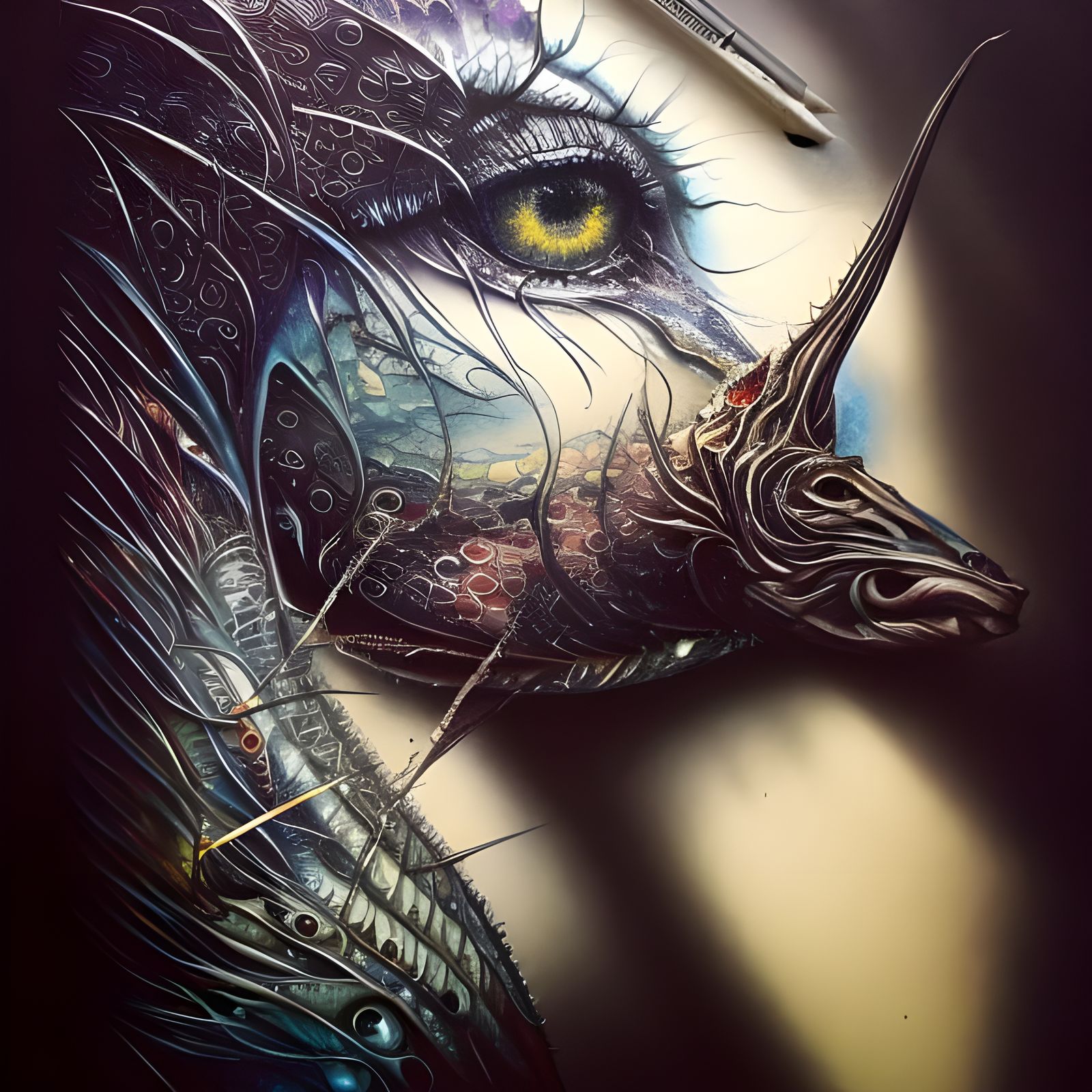 Glass Monster Fish in Wettest Bokeh Style