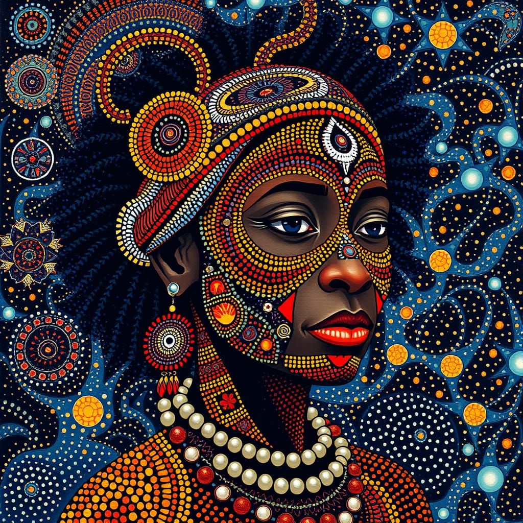 Dot Painting Meets Pixel Art