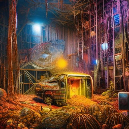 Cozy Warm Digital Illustration in Hyperdetailed Style