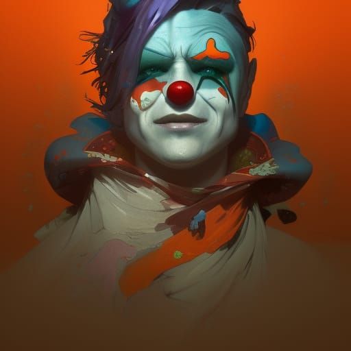 Clown Through Time: Hyperdetailed Concept Art