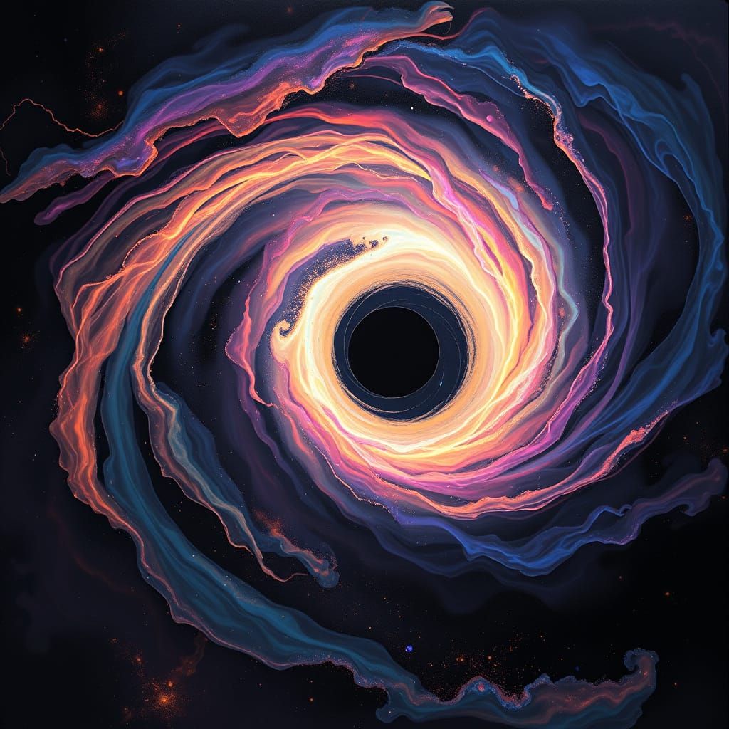 A glimpse into the deep black void of a super massive black hole #1