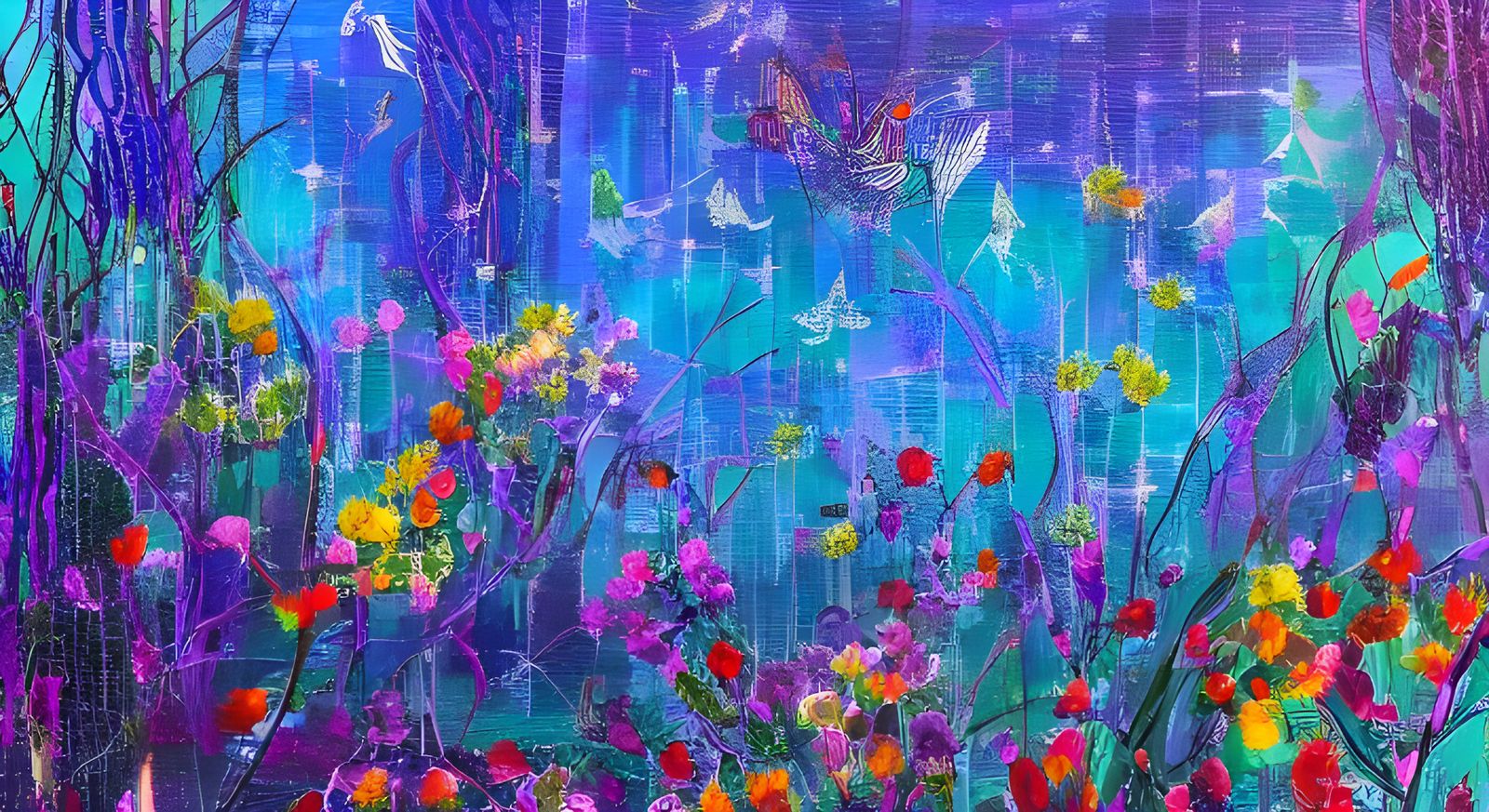 Dreamlike Liminal Space in Modern Art Style