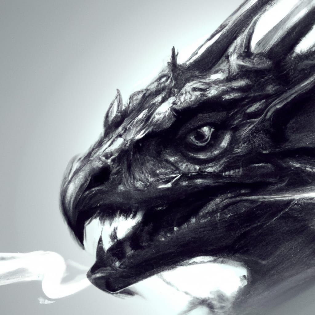 Photorealistic Dragon Sketch: Detailed Concept Art
