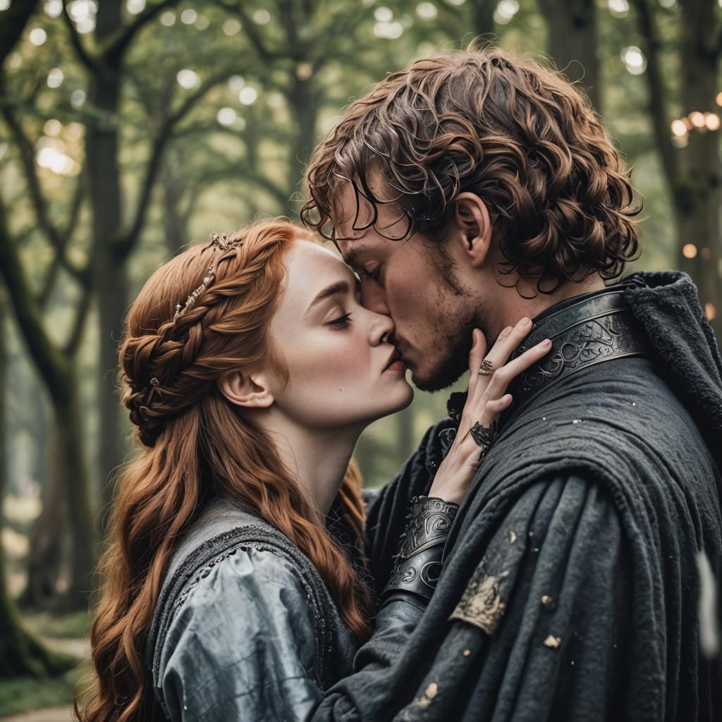 Sansa Stark and Theon Greyjoy Kiss