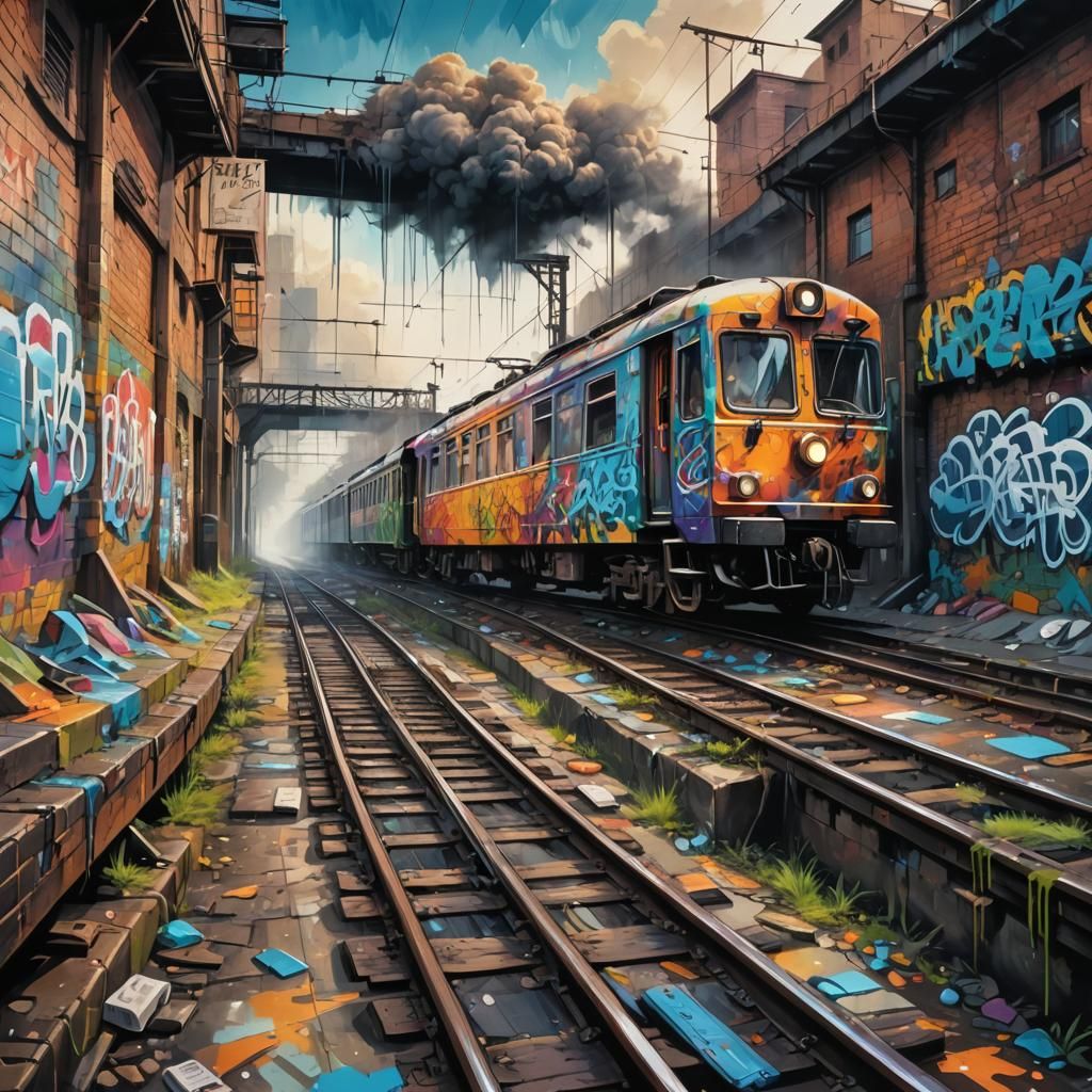 Dreaming Carriages: Graffiti Art on Abandoned Rails