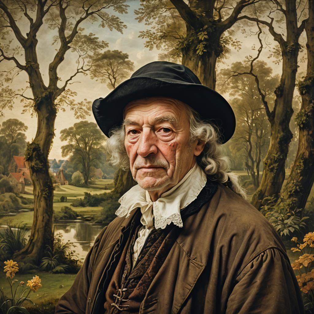 Dutch Golden Age Portrait of Elderly Man
